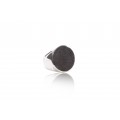 Anello in pietra lavica e argento 925