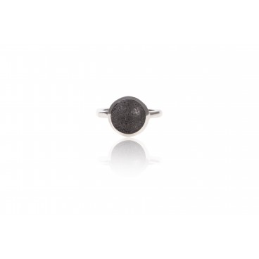 Anello in pietra lavica e argento 925 - LAN9