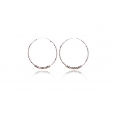 Orecchini a cerchio in argento 925 - CER2
