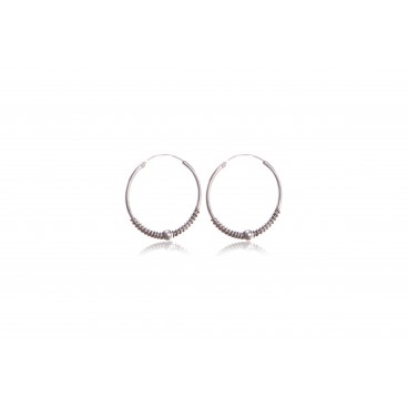 Orecchini a cerchio in argento 925 - CER6