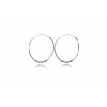 Orecchini a cerchio in argento 925