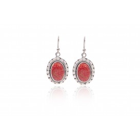 Orecchini in madrepora e argento 925 - KOR6