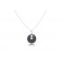 Pendente in pietra lavica e argento 925 - LCN1