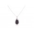 Pendente in pietra lavica e argento 925 - LCN3