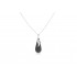 Pendente in pietra lavica e argento 925