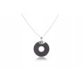 Pendente in pietra lavica e argento 925