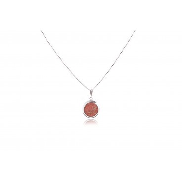 Pendente in madrepora e argento 925 - KCN1