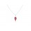 Pendente ovale in madrepora e argento 925