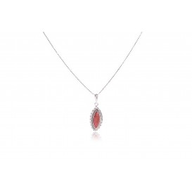 Pendente in madrepora e argento 925