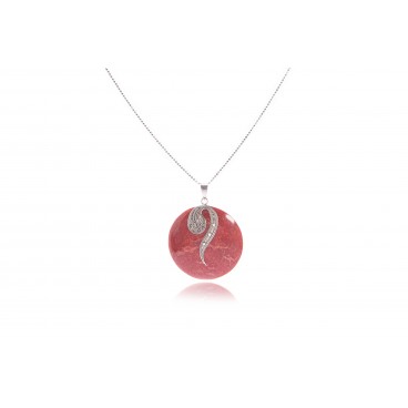 Pendente in madrepora e argento 925 - KCN6