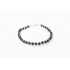 Bracciale in pietra lavica e argento 925 - LBR1