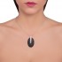 Pendente in pietra lavica e argento 925 - LCN16
